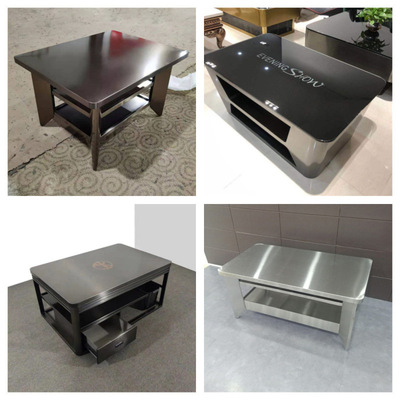 包房ktv专用钢化玻璃酒吧不锈钢桌子酒桌夜场会所卡座