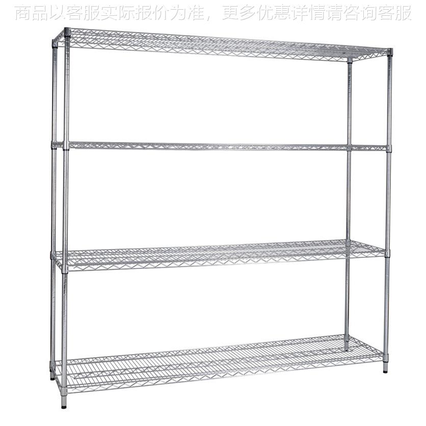 四层不锈钢色置物架4层置物架制衣车间物架工业收纳架厨房储物架