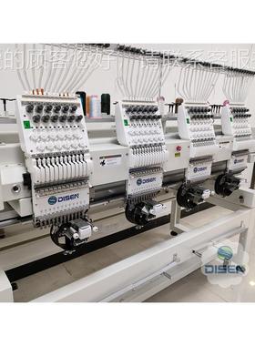 款针4头12大豪98927全自动电新脑花机绣帽子T恤成衣帽绣机服装刺