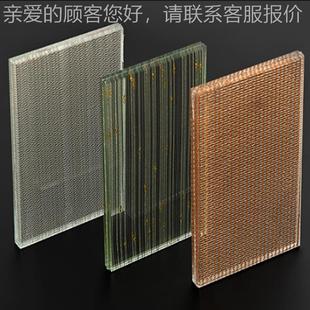 定制双层夹娟 丝玻368璃夹胶玻玻璃酒店夹装饰艺术玻璃隔断背景墙