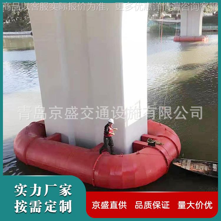 型自浮式钢覆复合材料桥墩 防船撞护栏 大桥桥梁自浮式防撞设施