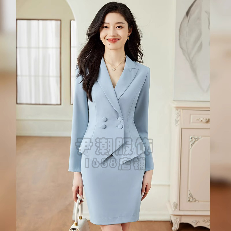 日本品质高级感西装套装女秋冬新款外套工装西服套裙冬高级女高端