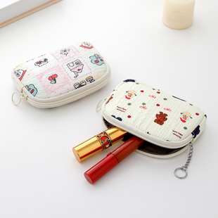 ins高颜值化妆包女生旅游口红护肤品包学生零钱包卡包多功能小包