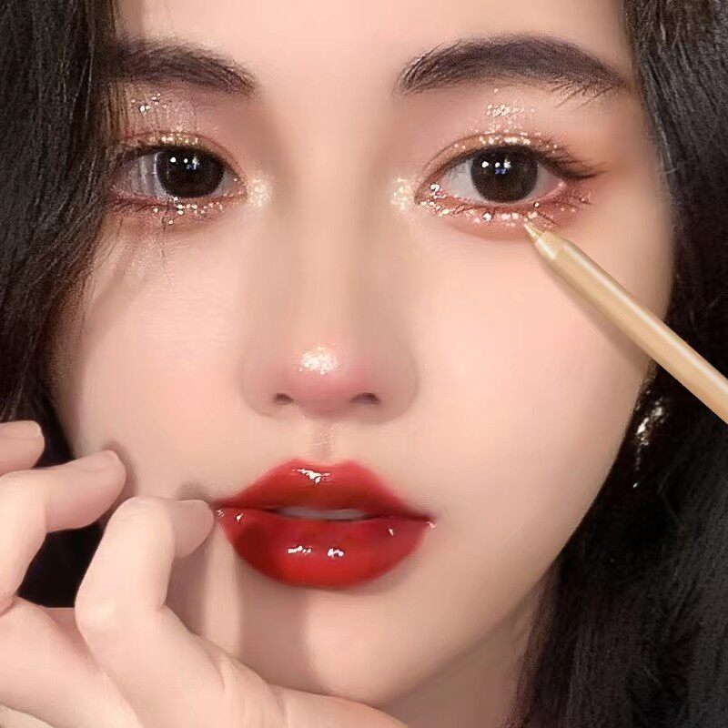 韩国专柜4D卧蚕笔女双头