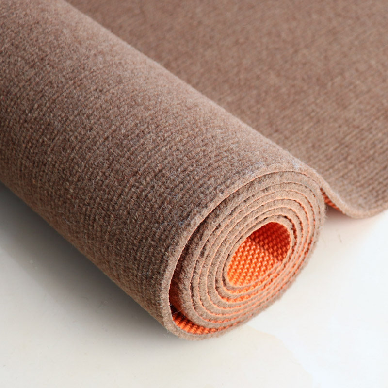 棕色满铺防滑大面积加厚家用主卧室房间冬天办公室整铺隔音地垫商