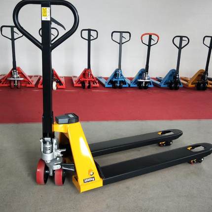 电子秤手动搬运车仓库物流运输平台升降推车货运设备叉车