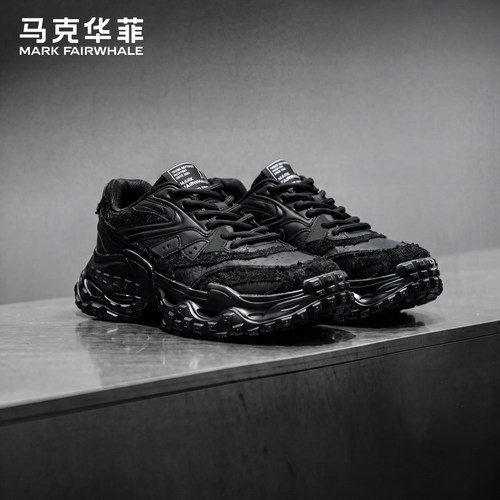 马克华菲官方旗舰男鞋增高老爹鞋