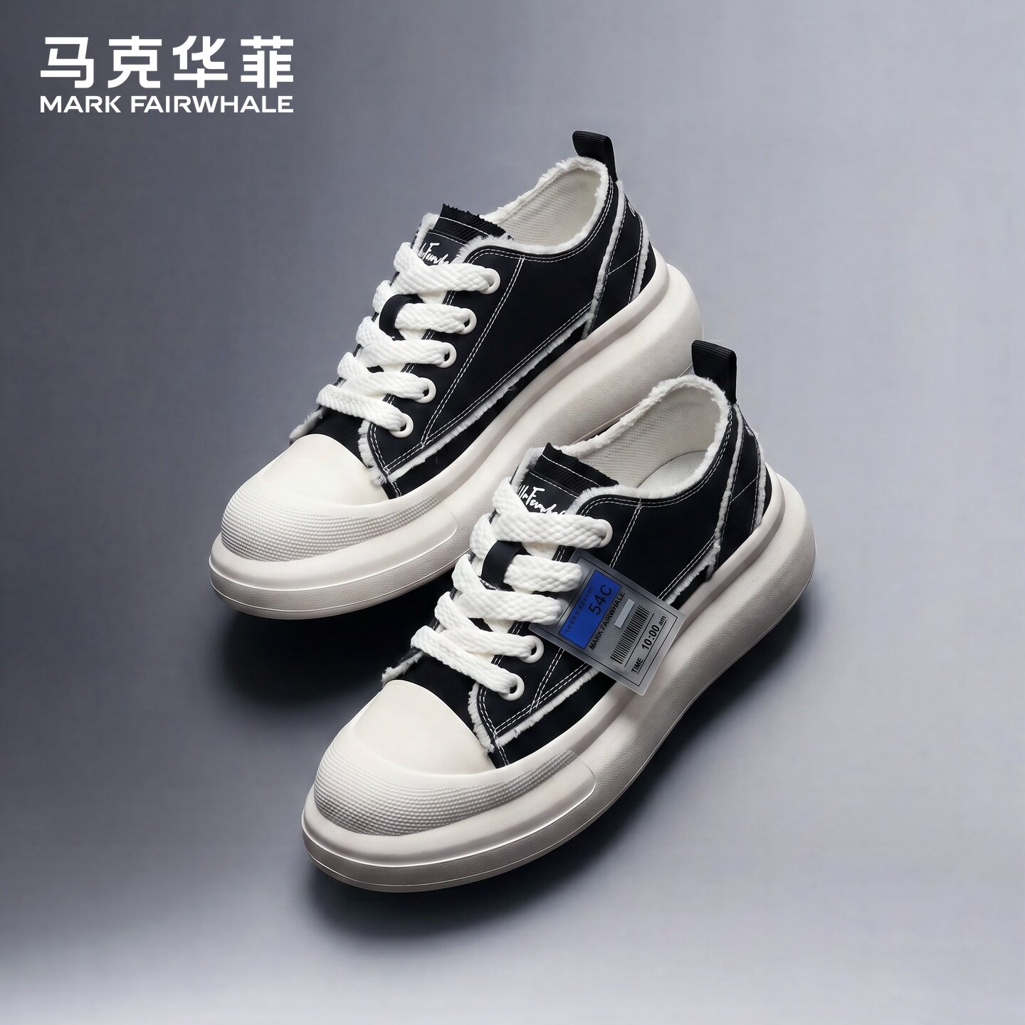 马克华菲官方旗舰男鞋增高板鞋图片
