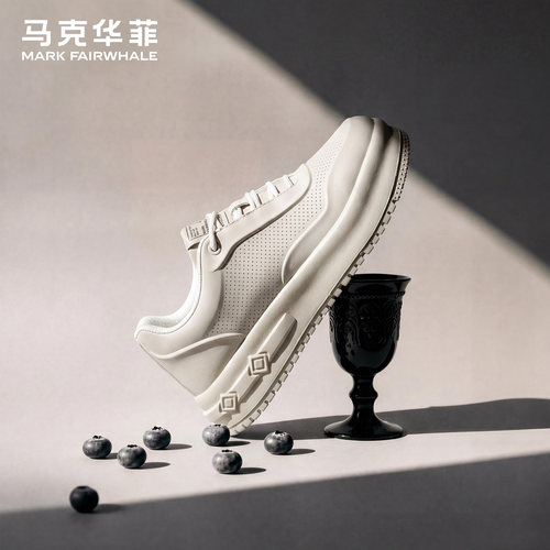 马克华菲官方旗舰男鞋增高板鞋