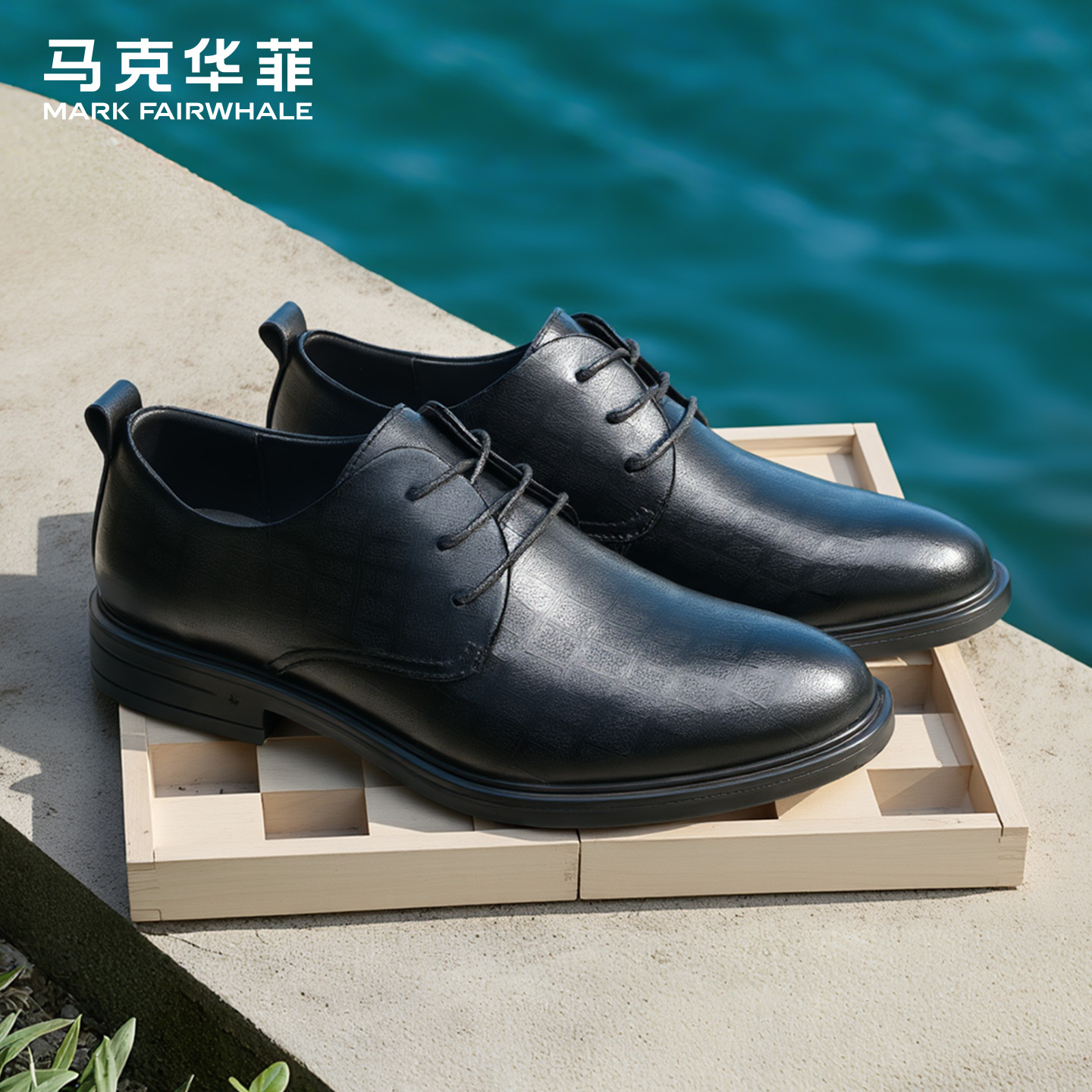 马克华菲旗舰男士正装皮鞋新郎鞋