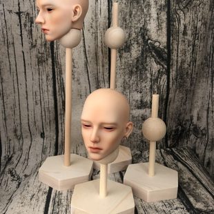 高档六分三面头妆胸台台四分头分展示展示台假发台BJD