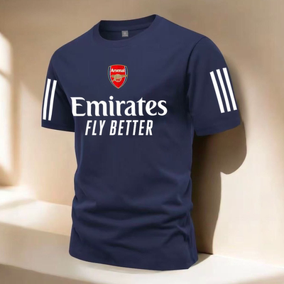 100%重磅纯棉短袖T恤男女arsenal阿森纳圆领上衣运动休闲透气t恤