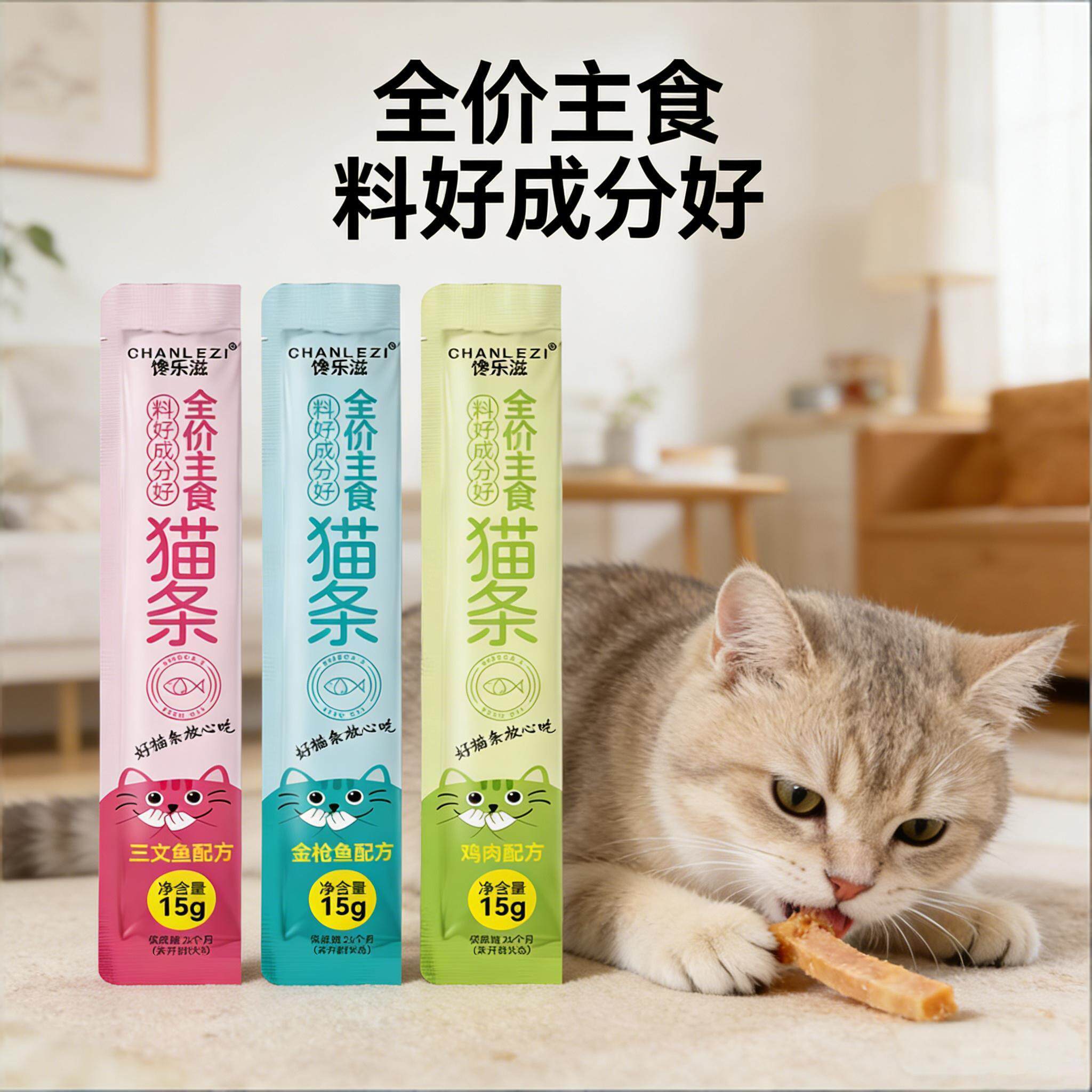 宠物零食猫咪猫条大中小型宠物训练奖励新鲜专用的宠物零食