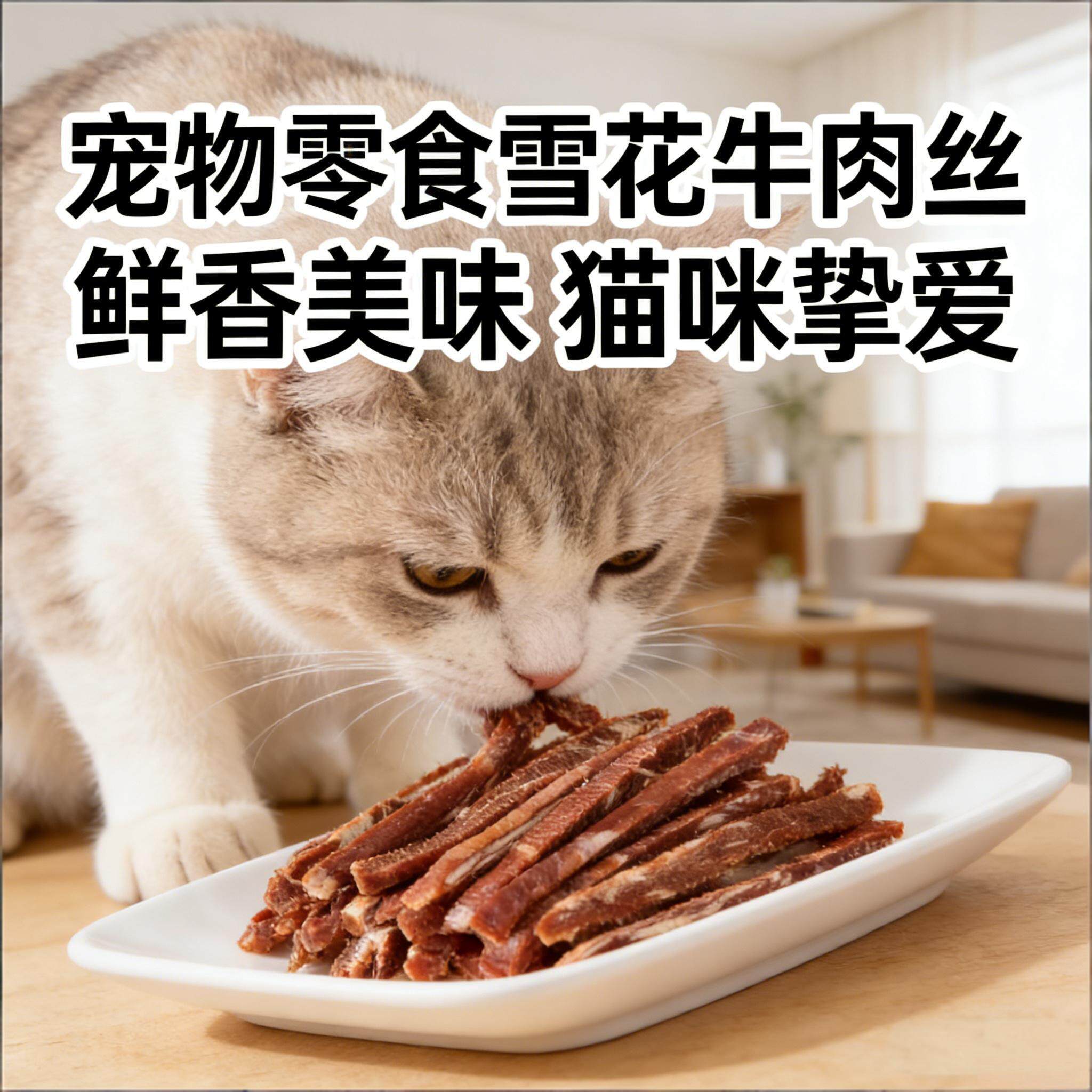 狗狗零食训练奖励牛肉丝幼犬中大小型犬训练宠物狗狗雪花牛肉丝