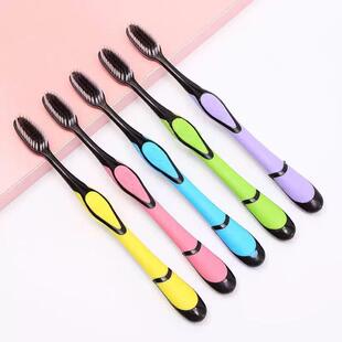 牙刷软毛成人家用高档竹炭抑菌情侣男女独立包装 牙刷家庭套装