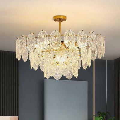 客厅吊灯法式轻奢水晶主卧现代简约奶油风2025年新款餐厅卧室灯具