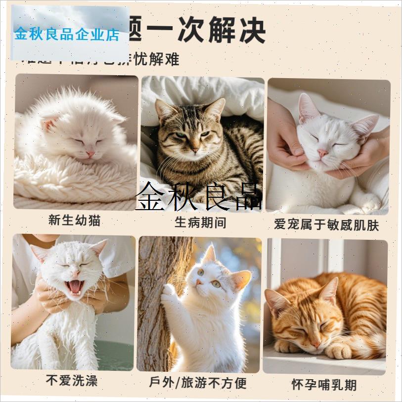 宠物免洗手套湿巾猫咪狗狗湿巾加厚大包免洗澡S干洗清洁除臭湿纸,