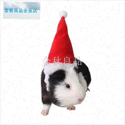 宠圣诞帽豚鼠小奶猫龙s猫圣诞节装扮头饰衣服宠物拍照节日变装.