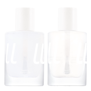 lolaloly健康甲油护甲底油亮油可撕拉透明指甲油封层持久顶油