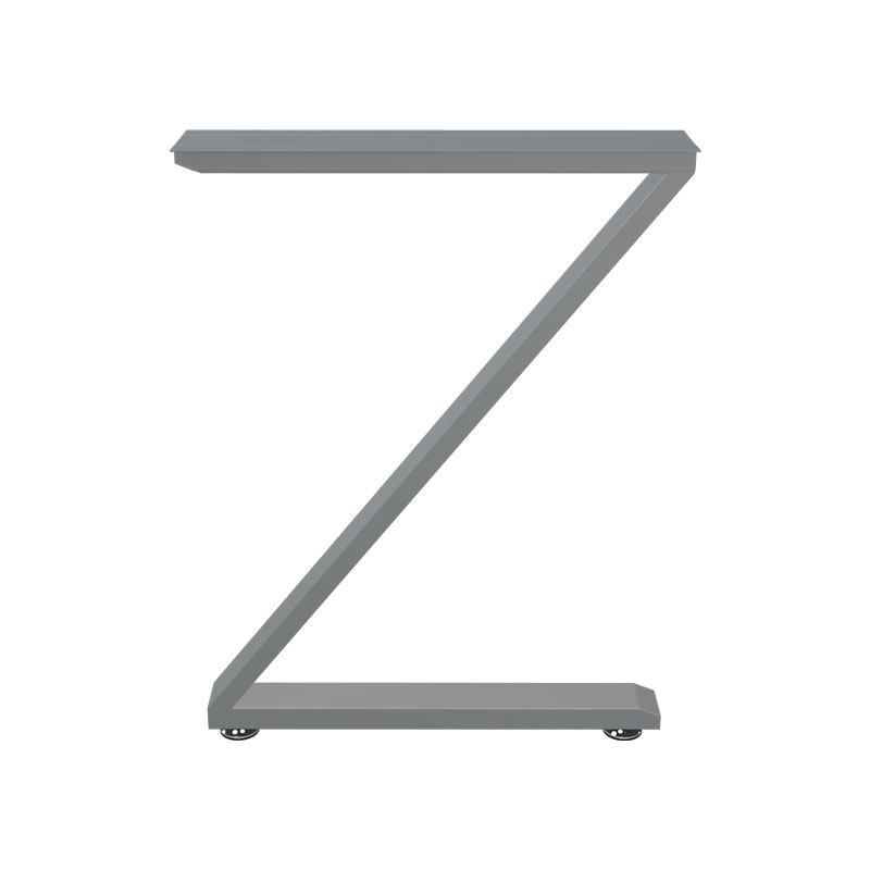极速定做吧台桌腿办公桌架桌脚书桌餐G台腿桌架铁艺Z型吧台脚单边