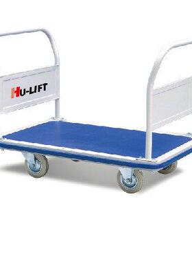 厂家供应LP00大台面钢制平板推车物流单层塑料手推车