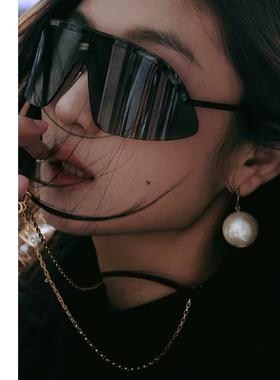 孙千同款凯旋*门大珍珠耳环女