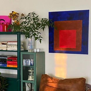 餐柜装饰画画适合饭厅餐桌多巴胺包豪斯风格挂画画孟菲斯高端后现