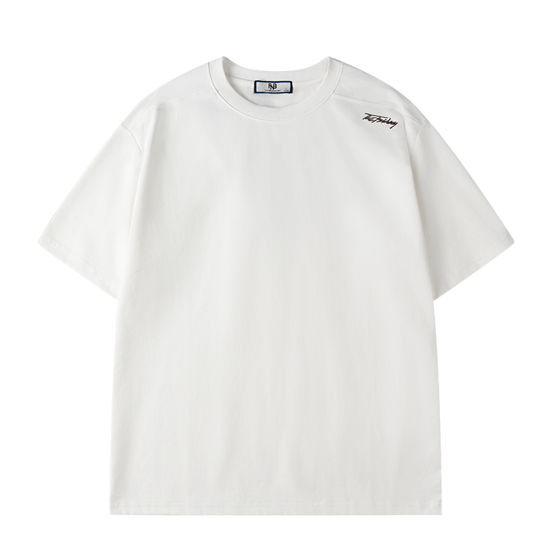 FNB潮牌小众宽松t恤圆领上衣ins半袖高级感情侣装短袖时尚简约男