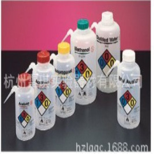 nalgene 2436-0505可通气安全洗瓶 500ml 蒸馏水，天然瓶盖