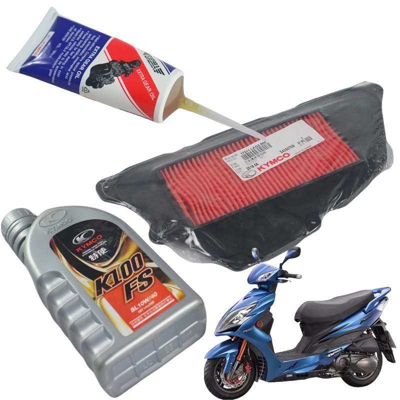 光阳摩托RACfING KING ABS.RCK180/雷霆王180机油空滤齿轮油保养