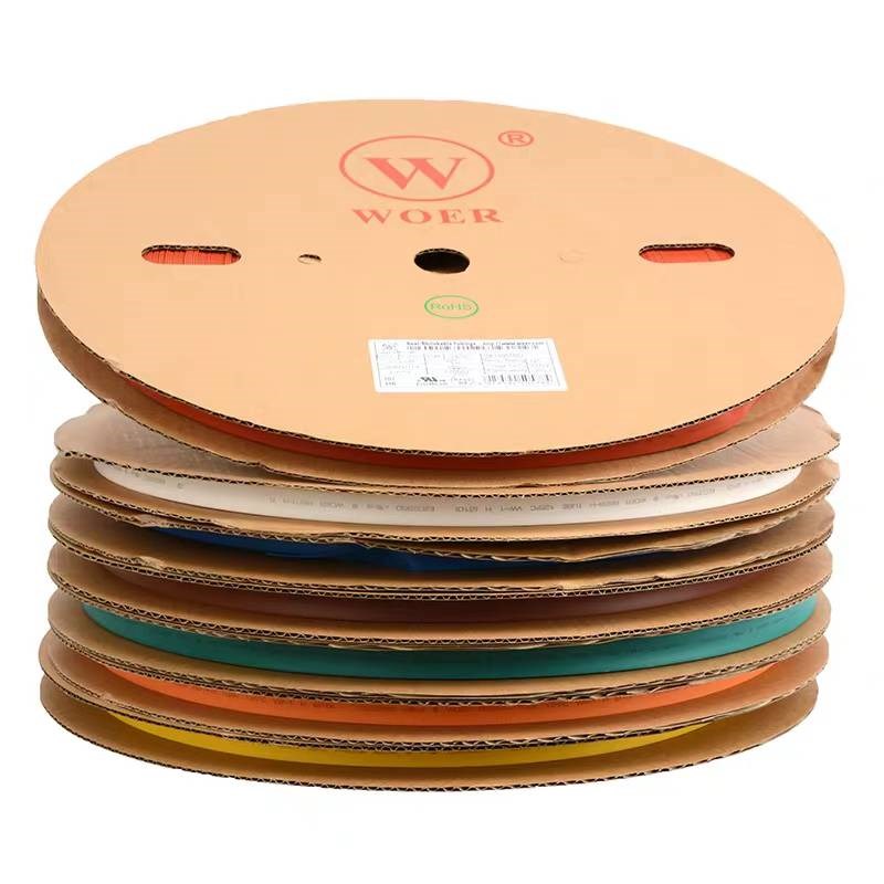 Woer热缩套管1l6Mm红,黄,蓝,绿,白,灰Ul Rohs csa100米