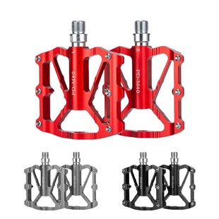 自行车脚踏山地自行l车铝合金CNC宽面培林脚踏板M40折叠车单车配