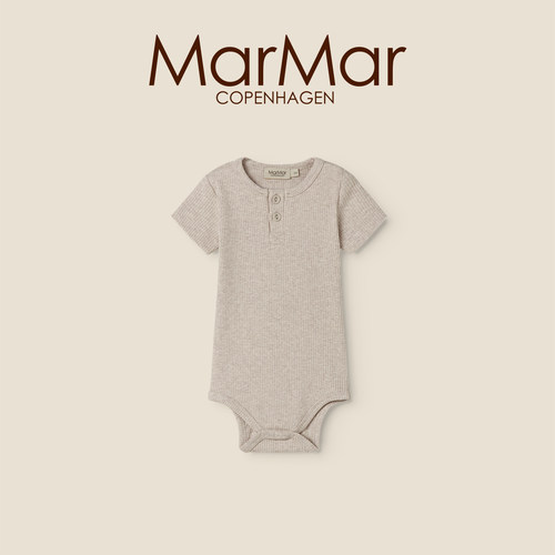MarMar2026春夏新品新生儿夏季开扣短袖包屁衣莫代尔哈衣爬爬服