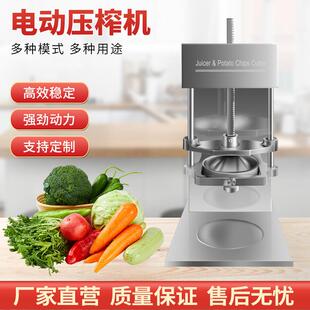 商用电动压榨机石榴柠檬榨汁机器压汁机挤压器压橙汁土豆切条机
