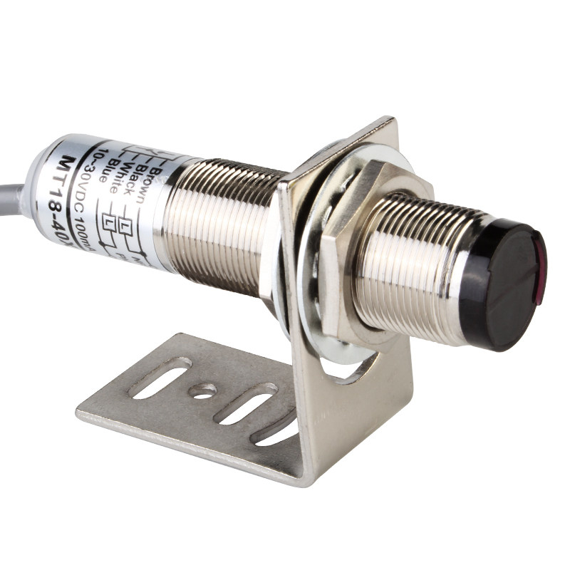 M18漫反射光电开关MT18-40X圆柱型感应开关红外传感器IP67防水24v,搬运/仓储/物流设备,机械式停车设备（立体停车库）,淘宝优惠券,粉丝福利购,淘宝优惠卷