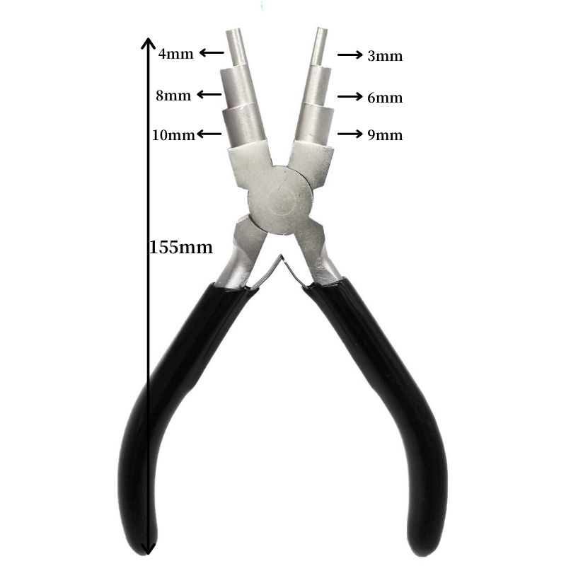 圆嘴钳台湾GT不锈钢钳六段钳子卷针凹槽绕线串珠编绳手工套装珠宝