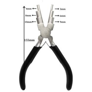 圆嘴钳台湾GT不锈钢钳六段钳子卷针凹槽绕线串珠编绳手工套装珠宝