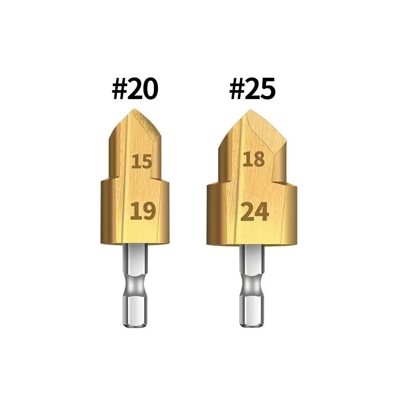 六角柄PPR提口钻头20/25/32水管扩孔钻阶梯钻PVC管塑料水管宝塔钻