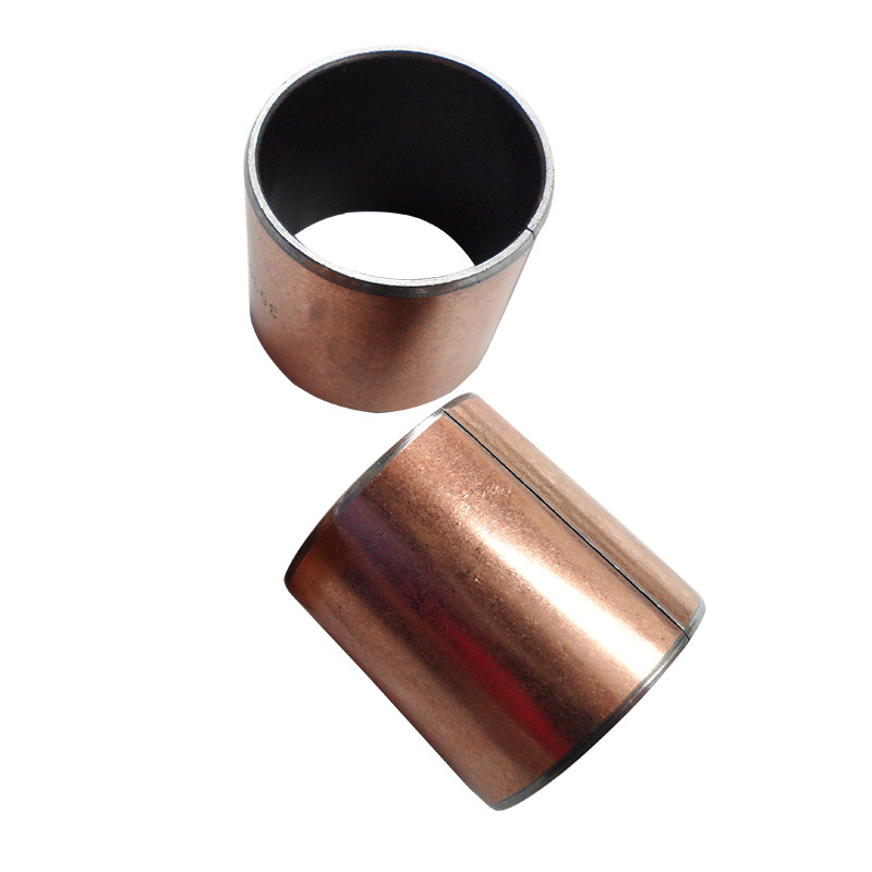 SF2无油自润滑轴承DX复合衬套铜套耐磨有缝铜套开口直V套内径60mm