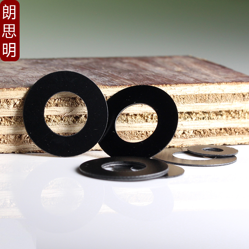 黑色PVC螺丝圆介m子 遮光平垫圈 塑料绝缘垫片 螺丝小平垫硬质薄