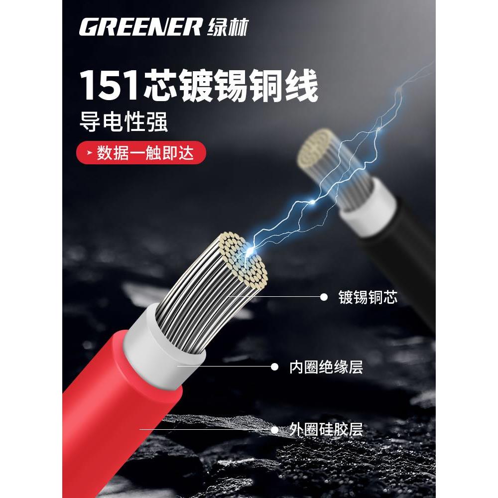 绿林万用表表笔特尖特细探针插头20A表笔线配件数字高精度万能表*