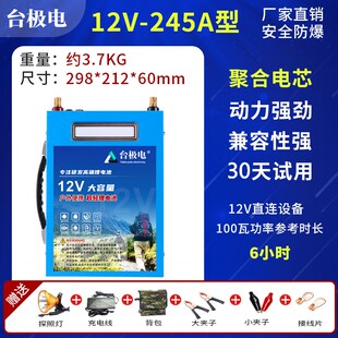 锂电池12v大容量大功率80ah100安伏户外电瓶三元超轻铝磷酸铁锂电