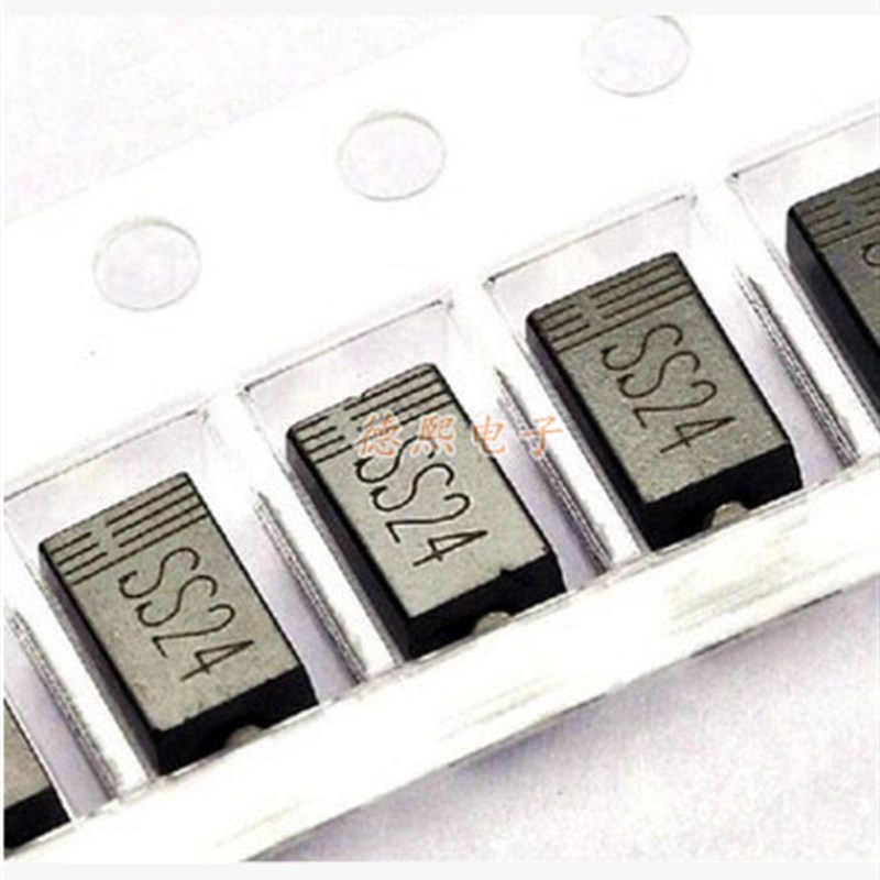 SR240 丝印SS2n4 贴片肖特基二极管 2A/40V DO-214AC SMA