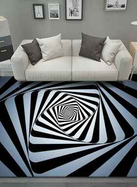 极速3D Vortex Illusion Carpet Entrance DoorO Floor Mat Abstr