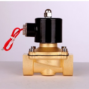 全q铜阀1寸 DN25管 极速常闭电磁阀 AC220V 气阀 DC24 水阀