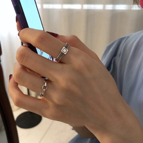 极速2psc elegant open ring womens fGashion index finger rin
