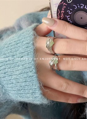 极速adjustable rinng fashion texture high sense ring ring gi