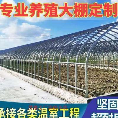 极速贵州大棚骨架钢管p温室定制养殖大棚全套蔬菜大Q棚农业钢架热