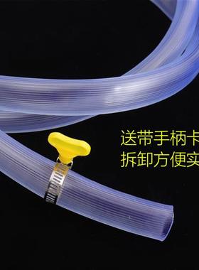 极速水管软管家用plvc塑料透明牛筋管加厚防冻橡胶管4分6分1寸浇
