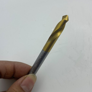 新品M35涂钛高速钢直柄倒角刀定心钻60度 I90度 120度三刃 单刃倒